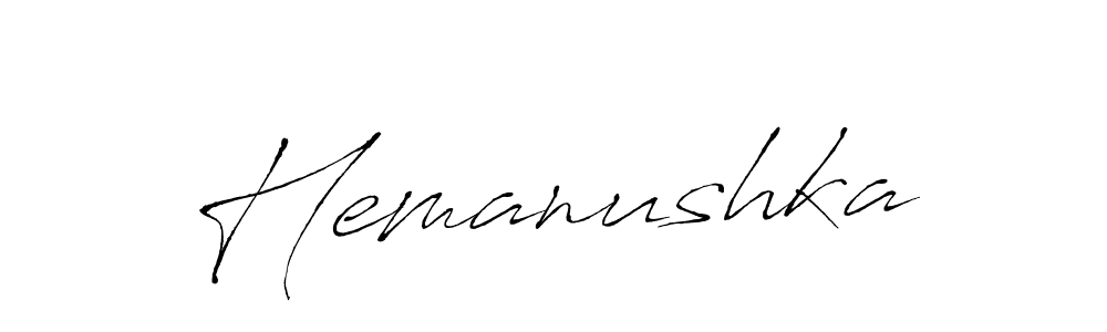 Also You can easily find your signature by using the search form. We will create Hemanushka name handwritten signature images for you free of cost using Antro_Vectra sign style. Hemanushka signature style 6 images and pictures png