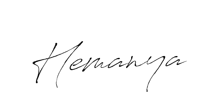 Also we have Hemanya name is the best signature style. Create professional handwritten signature collection using Antro_Vectra autograph style. Hemanya signature style 6 images and pictures png