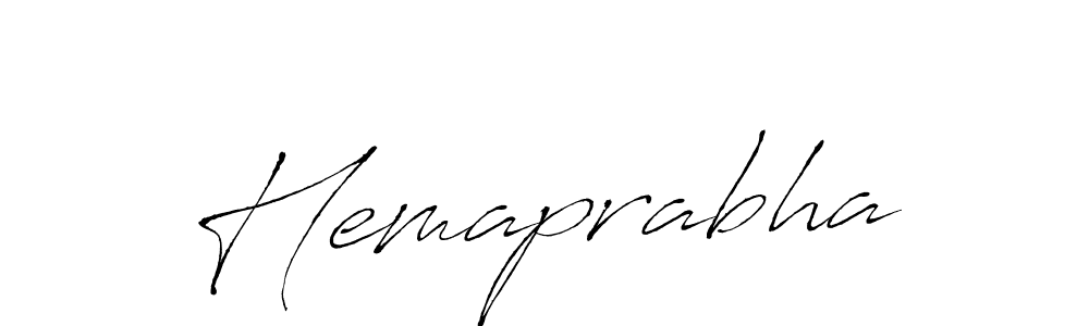 Create a beautiful signature design for name Hemaprabha. With this signature (Antro_Vectra) fonts, you can make a handwritten signature for free. Hemaprabha signature style 6 images and pictures png