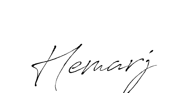 How to make Hemarj name signature. Use Antro_Vectra style for creating short signs online. This is the latest handwritten sign. Hemarj signature style 6 images and pictures png