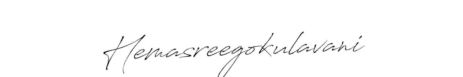How to make Hemasreegokulavani signature? Antro_Vectra is a professional autograph style. Create handwritten signature for Hemasreegokulavani name. Hemasreegokulavani signature style 6 images and pictures png