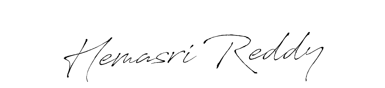 Make a beautiful signature design for name Hemasri Reddy. With this signature (Antro_Vectra) style, you can create a handwritten signature for free. Hemasri Reddy signature style 6 images and pictures png