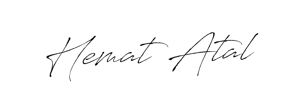 It looks lik you need a new signature style for name Hemat Atal. Design unique handwritten (Antro_Vectra) signature with our free signature maker in just a few clicks. Hemat Atal signature style 6 images and pictures png