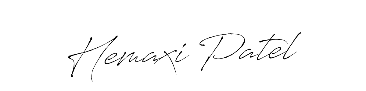 It looks lik you need a new signature style for name Hemaxi Patel. Design unique handwritten (Antro_Vectra) signature with our free signature maker in just a few clicks. Hemaxi Patel signature style 6 images and pictures png