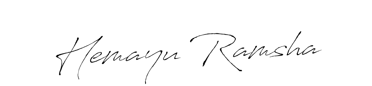 You can use this online signature creator to create a handwritten signature for the name Hemayu Ramsha. This is the best online autograph maker. Hemayu Ramsha signature style 6 images and pictures png