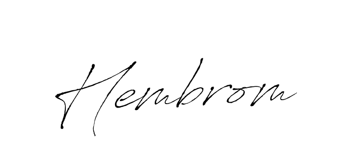 Similarly Antro_Vectra is the best handwritten signature design. Signature creator online .You can use it as an online autograph creator for name Hembrom. Hembrom signature style 6 images and pictures png