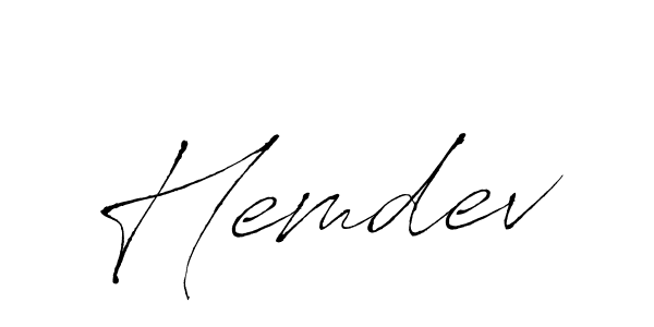 You should practise on your own different ways (Antro_Vectra) to write your name (Hemdev) in signature. don't let someone else do it for you. Hemdev signature style 6 images and pictures png