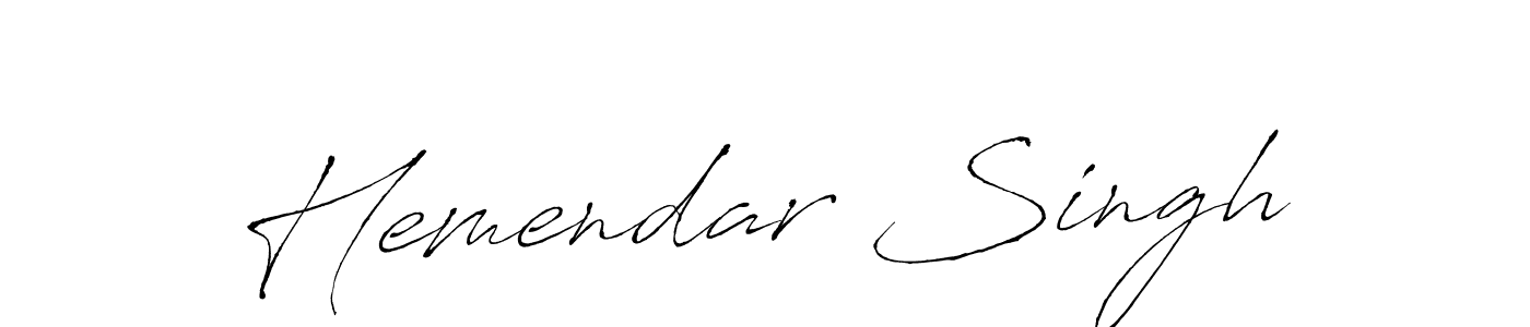 Use a signature maker to create a handwritten signature online. With this signature software, you can design (Antro_Vectra) your own signature for name Hemendar Singh. Hemendar Singh signature style 6 images and pictures png