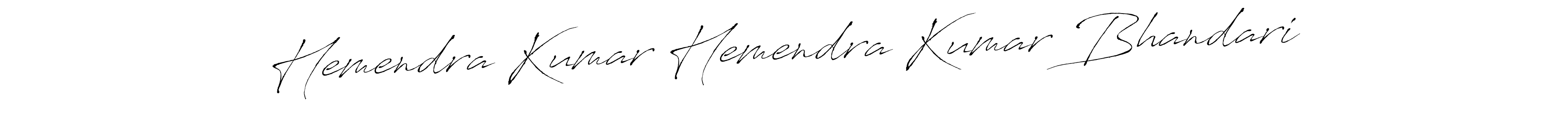 How to make Hemendra Kumar Hemendra Kumar Bhandari signature? Antro_Vectra is a professional autograph style. Create handwritten signature for Hemendra Kumar Hemendra Kumar Bhandari name. Hemendra Kumar Hemendra Kumar Bhandari signature style 6 images and pictures png