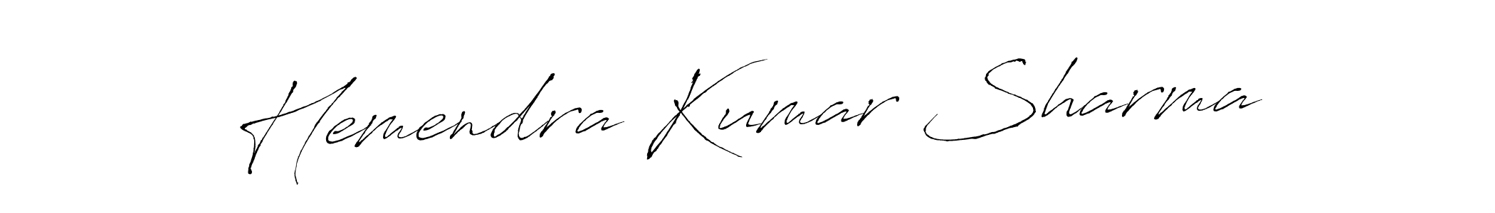 Create a beautiful signature design for name Hemendra Kumar Sharma. With this signature (Antro_Vectra) fonts, you can make a handwritten signature for free. Hemendra Kumar Sharma signature style 6 images and pictures png