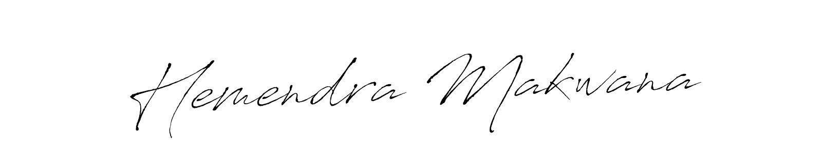 Design your own signature with our free online signature maker. With this signature software, you can create a handwritten (Antro_Vectra) signature for name Hemendra Makwana. Hemendra Makwana signature style 6 images and pictures png