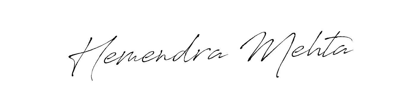 Create a beautiful signature design for name Hemendra Mehta. With this signature (Antro_Vectra) fonts, you can make a handwritten signature for free. Hemendra Mehta signature style 6 images and pictures png