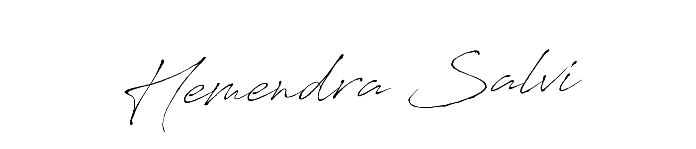 Also You can easily find your signature by using the search form. We will create Hemendra Salvi name handwritten signature images for you free of cost using Antro_Vectra sign style. Hemendra Salvi signature style 6 images and pictures png