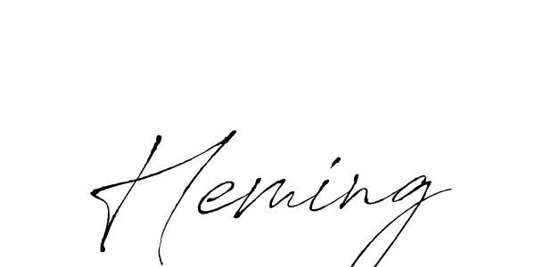 Also You can easily find your signature by using the search form. We will create Heming name handwritten signature images for you free of cost using Antro_Vectra sign style. Heming signature style 6 images and pictures png