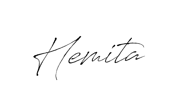 Hemita stylish signature style. Best Handwritten Sign (Antro_Vectra) for my name. Handwritten Signature Collection Ideas for my name Hemita. Hemita signature style 6 images and pictures png