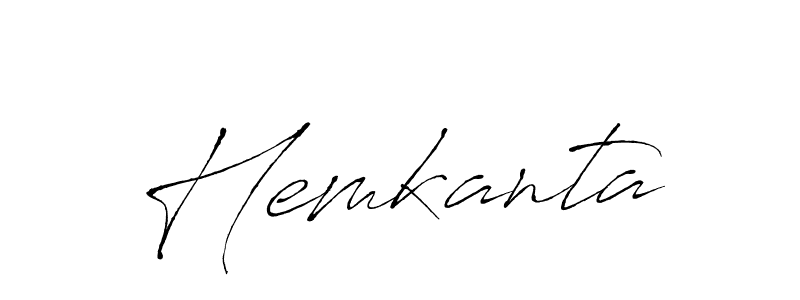 Use a signature maker to create a handwritten signature online. With this signature software, you can design (Antro_Vectra) your own signature for name Hemkanta. Hemkanta signature style 6 images and pictures png