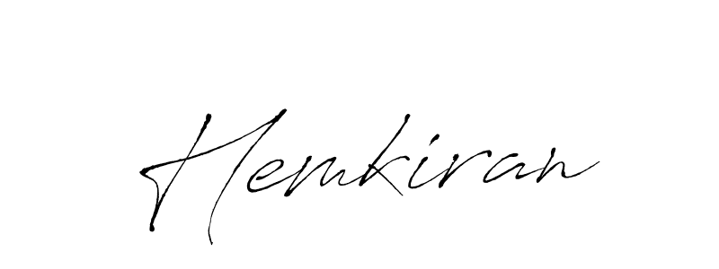 Also we have Hemkiran name is the best signature style. Create professional handwritten signature collection using Antro_Vectra autograph style. Hemkiran signature style 6 images and pictures png