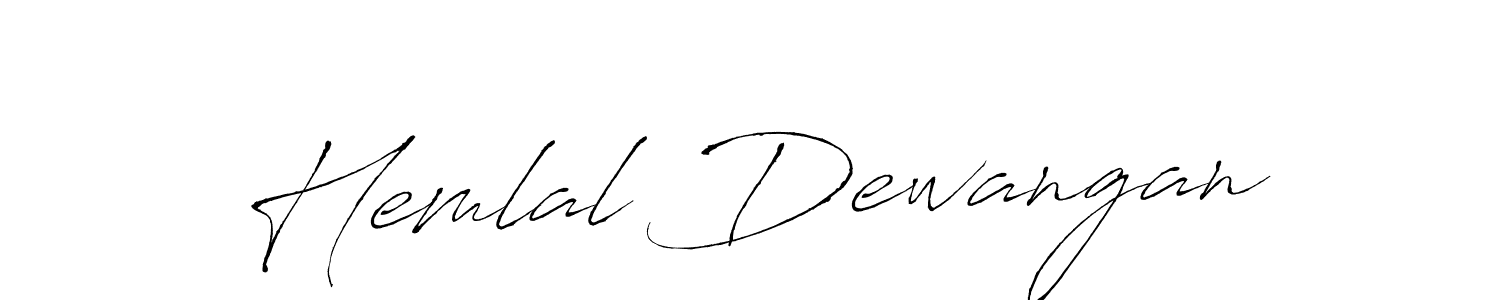 Design your own signature with our free online signature maker. With this signature software, you can create a handwritten (Antro_Vectra) signature for name Hemlal Dewangan. Hemlal Dewangan signature style 6 images and pictures png