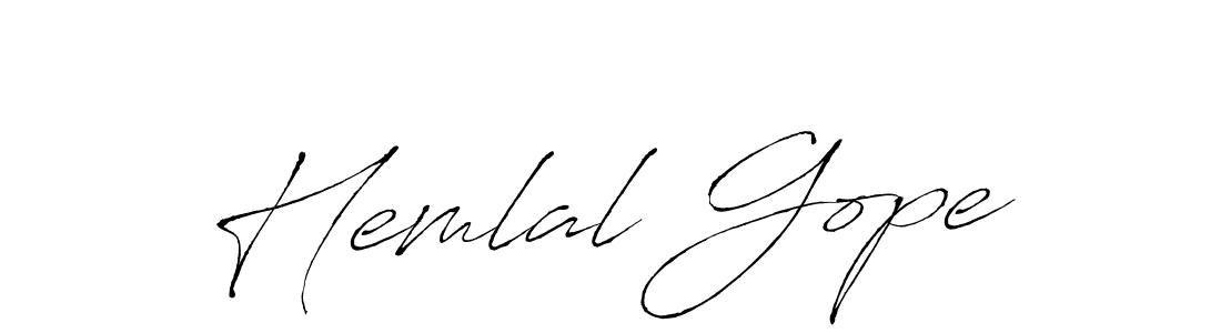 Also You can easily find your signature by using the search form. We will create Hemlal Gope name handwritten signature images for you free of cost using Antro_Vectra sign style. Hemlal Gope signature style 6 images and pictures png