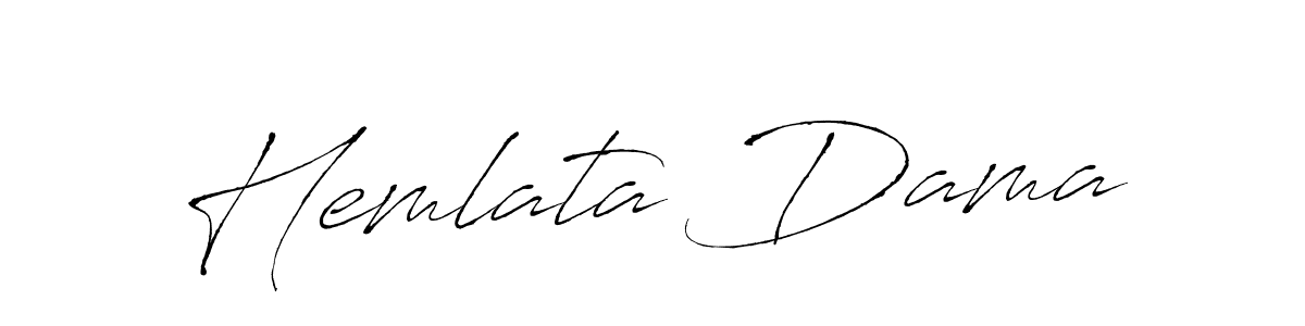 Create a beautiful signature design for name Hemlata Dama. With this signature (Antro_Vectra) fonts, you can make a handwritten signature for free. Hemlata Dama signature style 6 images and pictures png