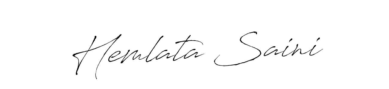 Make a short Hemlata Saini signature style. Manage your documents anywhere anytime using Antro_Vectra. Create and add eSignatures, submit forms, share and send files easily. Hemlata Saini signature style 6 images and pictures png