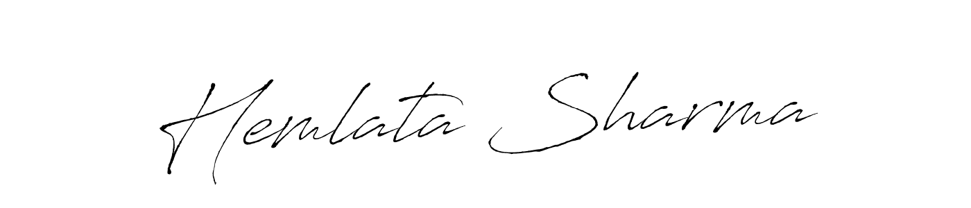 Make a beautiful signature design for name Hemlata Sharma. With this signature (Antro_Vectra) style, you can create a handwritten signature for free. Hemlata Sharma signature style 6 images and pictures png