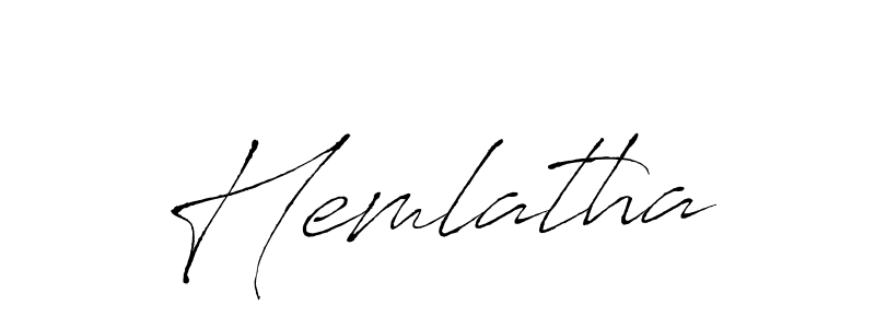 You should practise on your own different ways (Antro_Vectra) to write your name (Hemlatha) in signature. don't let someone else do it for you. Hemlatha signature style 6 images and pictures png