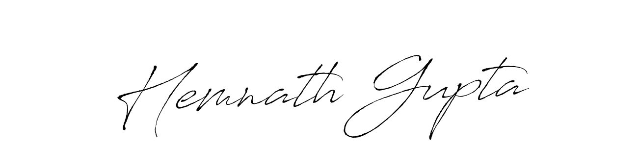 Design your own signature with our free online signature maker. With this signature software, you can create a handwritten (Antro_Vectra) signature for name Hemnath Gupta. Hemnath Gupta signature style 6 images and pictures png