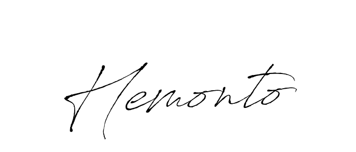 Also we have Hemonto name is the best signature style. Create professional handwritten signature collection using Antro_Vectra autograph style. Hemonto signature style 6 images and pictures png
