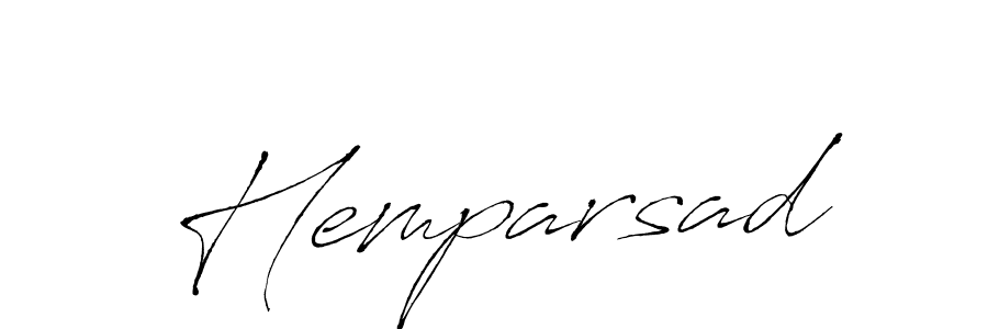 Make a beautiful signature design for name Hemparsad. With this signature (Antro_Vectra) style, you can create a handwritten signature for free. Hemparsad signature style 6 images and pictures png