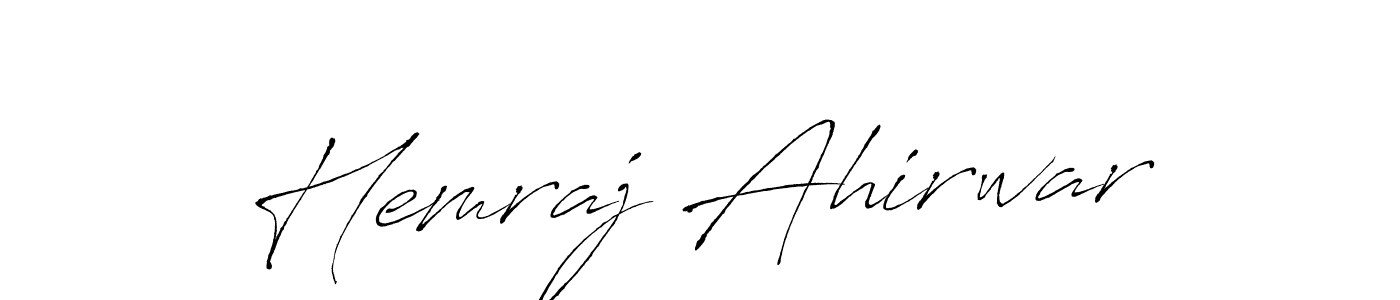 Antro_Vectra is a professional signature style that is perfect for those who want to add a touch of class to their signature. It is also a great choice for those who want to make their signature more unique. Get Hemraj Ahirwar name to fancy signature for free. Hemraj Ahirwar signature style 6 images and pictures png