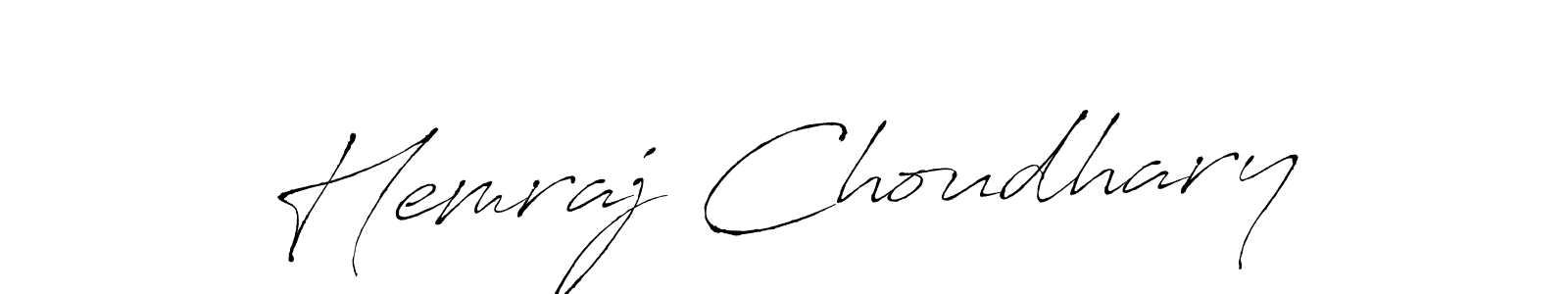 Use a signature maker to create a handwritten signature online. With this signature software, you can design (Antro_Vectra) your own signature for name Hemraj Choudhary. Hemraj Choudhary signature style 6 images and pictures png