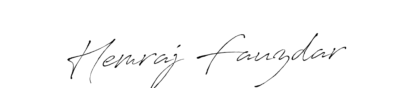 You should practise on your own different ways (Antro_Vectra) to write your name (Hemraj Fauzdar) in signature. don't let someone else do it for you. Hemraj Fauzdar signature style 6 images and pictures png