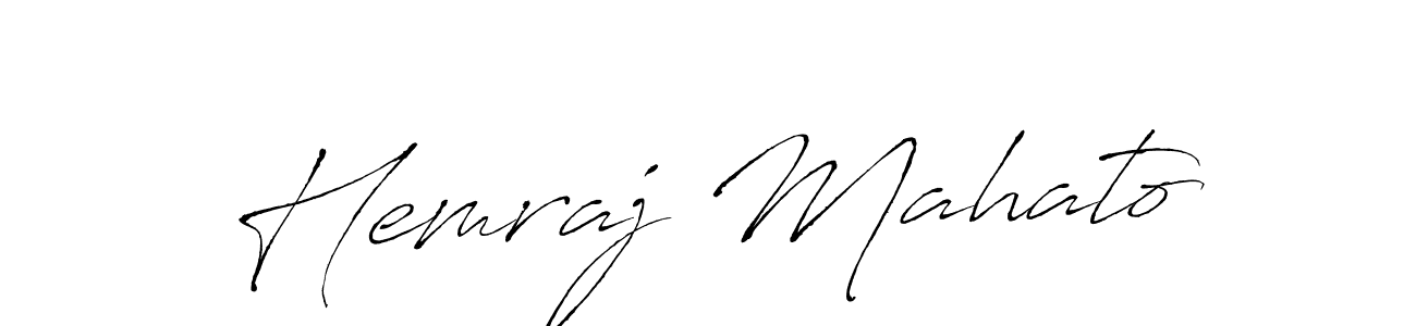Use a signature maker to create a handwritten signature online. With this signature software, you can design (Antro_Vectra) your own signature for name Hemraj Mahato. Hemraj Mahato signature style 6 images and pictures png