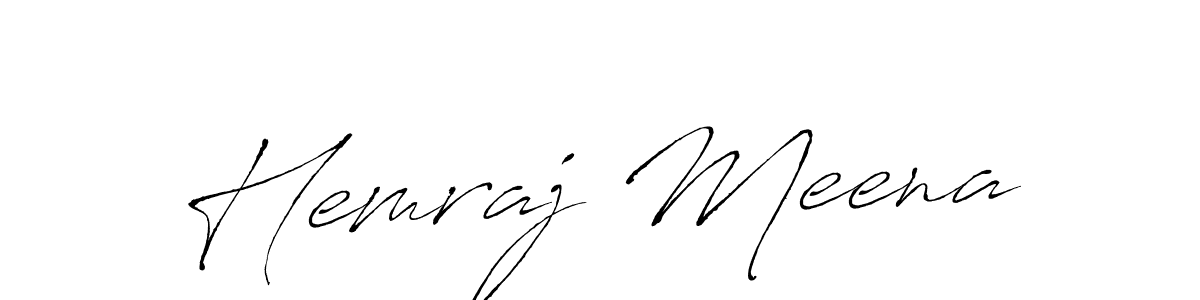 Also we have Hemraj Meena name is the best signature style. Create professional handwritten signature collection using Antro_Vectra autograph style. Hemraj Meena signature style 6 images and pictures png