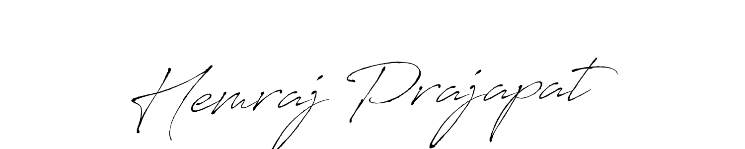 Create a beautiful signature design for name Hemraj Prajapat. With this signature (Antro_Vectra) fonts, you can make a handwritten signature for free. Hemraj Prajapat signature style 6 images and pictures png