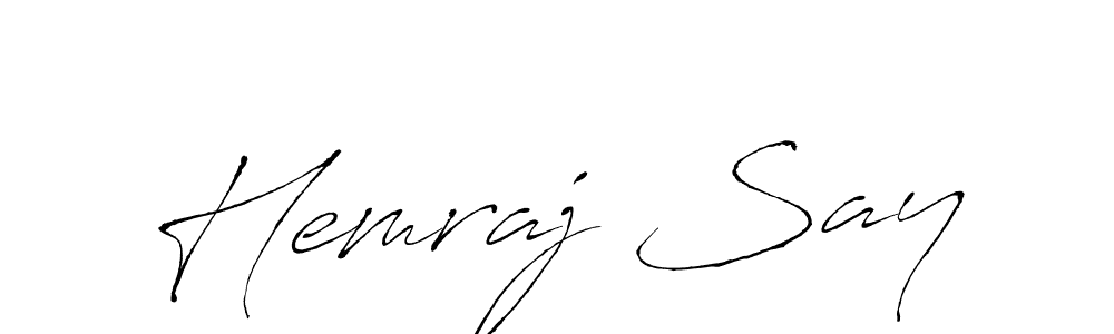Design your own signature with our free online signature maker. With this signature software, you can create a handwritten (Antro_Vectra) signature for name Hemraj Say. Hemraj Say signature style 6 images and pictures png