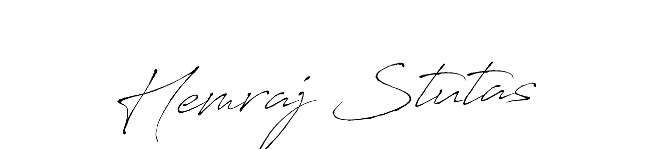 Make a beautiful signature design for name Hemraj Stutas. Use this online signature maker to create a handwritten signature for free. Hemraj Stutas signature style 6 images and pictures png