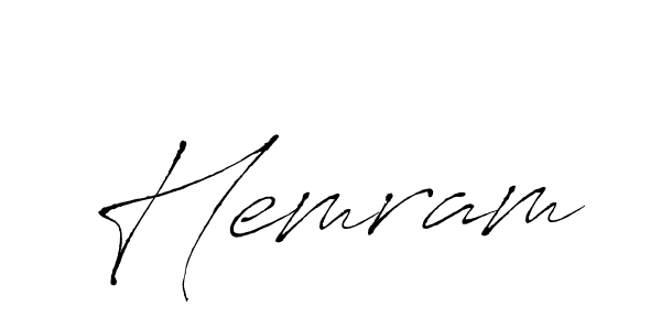 How to make Hemram signature? Antro_Vectra is a professional autograph style. Create handwritten signature for Hemram name. Hemram signature style 6 images and pictures png