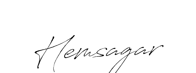 Make a beautiful signature design for name Hemsagar. Use this online signature maker to create a handwritten signature for free. Hemsagar signature style 6 images and pictures png