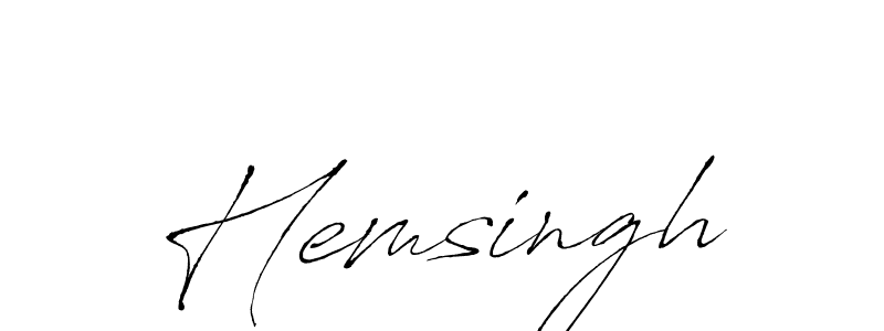 How to make Hemsingh name signature. Use Antro_Vectra style for creating short signs online. This is the latest handwritten sign. Hemsingh signature style 6 images and pictures png
