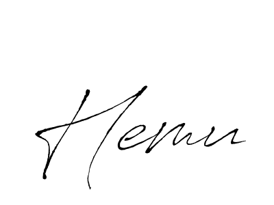 Antro_Vectra is a professional signature style that is perfect for those who want to add a touch of class to their signature. It is also a great choice for those who want to make their signature more unique. Get Hemu name to fancy signature for free. Hemu signature style 6 images and pictures png