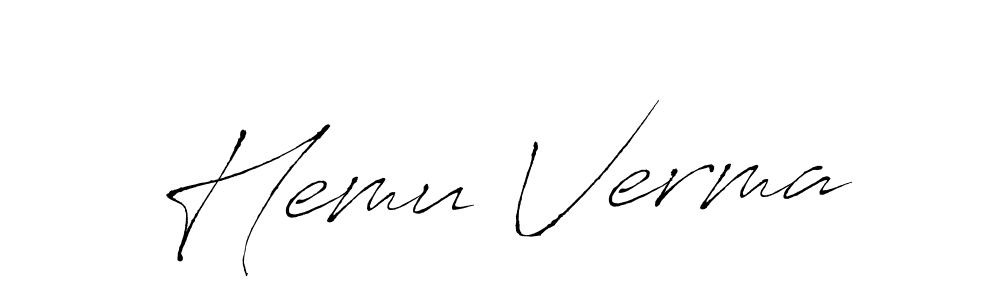Also You can easily find your signature by using the search form. We will create Hemu Verma name handwritten signature images for you free of cost using Antro_Vectra sign style. Hemu Verma signature style 6 images and pictures png