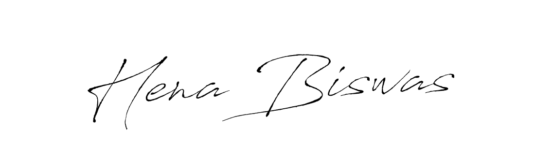 Hena Biswas stylish signature style. Best Handwritten Sign (Antro_Vectra) for my name. Handwritten Signature Collection Ideas for my name Hena Biswas. Hena Biswas signature style 6 images and pictures png