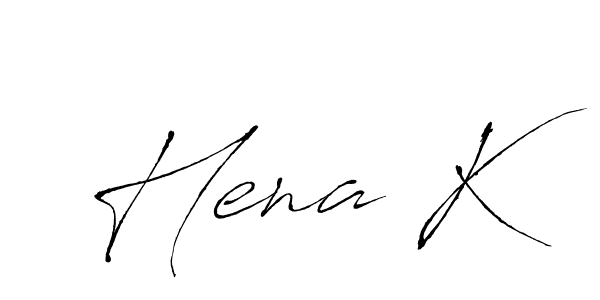 Also we have Hena K name is the best signature style. Create professional handwritten signature collection using Antro_Vectra autograph style. Hena K signature style 6 images and pictures png