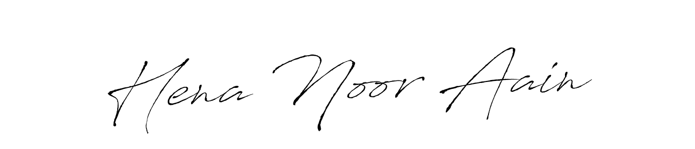 This is the best signature style for the Hena Noor Aain name. Also you like these signature font (Antro_Vectra). Mix name signature. Hena Noor Aain signature style 6 images and pictures png