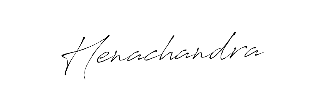 Use a signature maker to create a handwritten signature online. With this signature software, you can design (Antro_Vectra) your own signature for name Henachandra. Henachandra signature style 6 images and pictures png