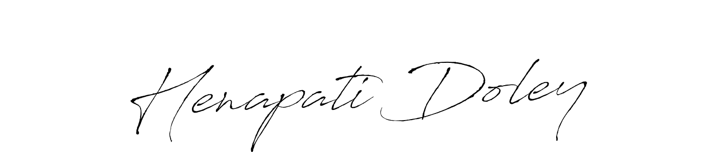 Henapati Doley stylish signature style. Best Handwritten Sign (Antro_Vectra) for my name. Handwritten Signature Collection Ideas for my name Henapati Doley. Henapati Doley signature style 6 images and pictures png