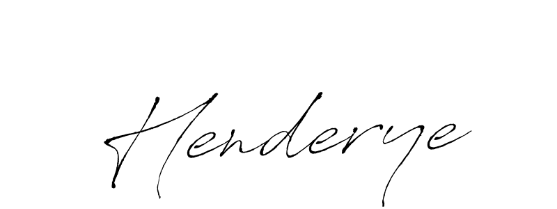 You should practise on your own different ways (Antro_Vectra) to write your name (Henderye) in signature. don't let someone else do it for you. Henderye signature style 6 images and pictures png
