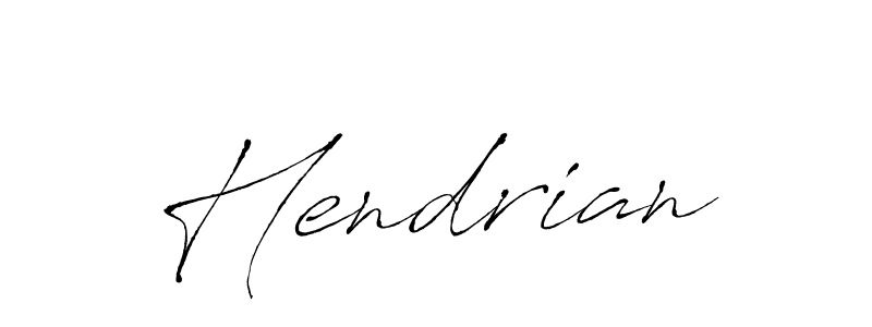Make a beautiful signature design for name Hendrian. With this signature (Antro_Vectra) style, you can create a handwritten signature for free. Hendrian signature style 6 images and pictures png